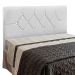 Cabeceira França para Cama Box Solteiro 90 cm Corino Branco D'Rossi