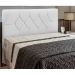 Cabeceira França para Cama Box Solteiro 90 cm Corino Branco D'Rossi
