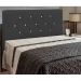 Cabeceira França para Cama Box Solteiro 90 cm Corino Preto D'Rossi