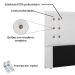 Cabeceira Gênova Para Cama Box King 195 cm Corino Branco - D'Rossi