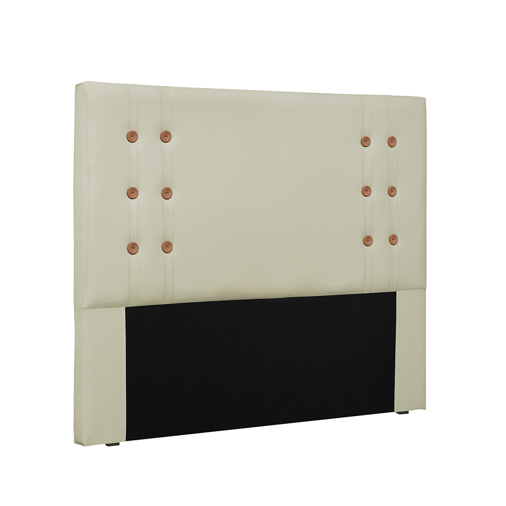 Cabeceira Gênova Para Cama Box Solteiro 90 cm Corino Bege - D'Rossi