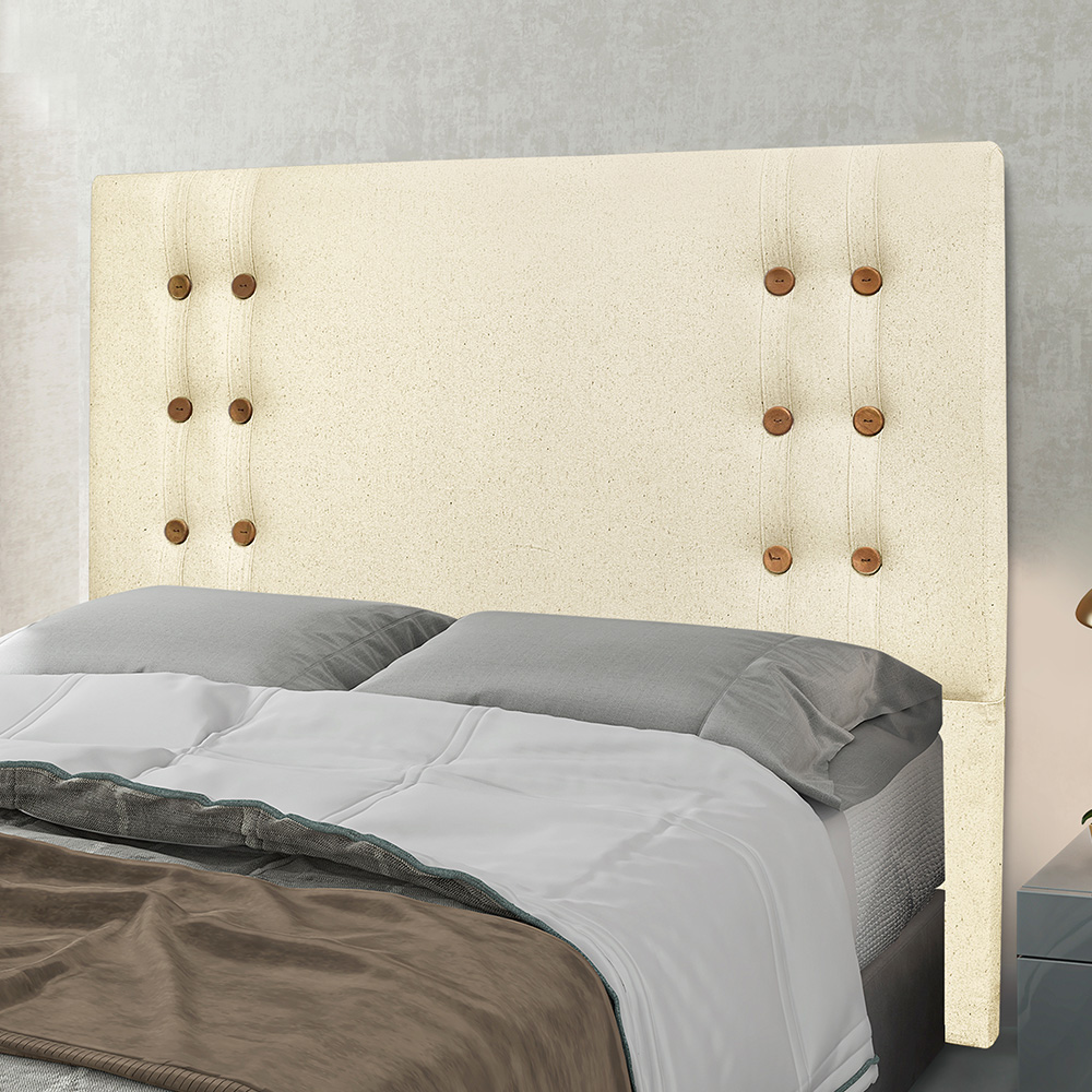 Cabeceira Gênova Para Cama Box Solteiro 90 cm Linho - D'Rossi