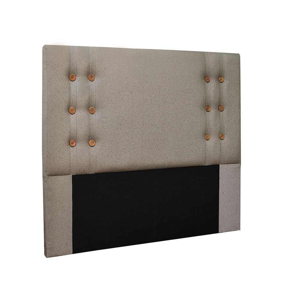 Cabeceira Gênova Para Cama Box Solteiro 90 cm Linho Areia - D'Rossi