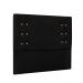 Cabeceira Gênova Para Cama Box Solteiro 90 cm Suede Preto - D'Rossi