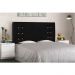Cabeceira Gênova Para Cama Box Solteiro 90 cm Suede Preto - D'Rossi