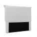 Cabeceira Garden Para Cama Box Casal 140 cm Corino Branco - D'Rossi