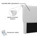 Cabeceira Garden Para Cama Box Casal 140 cm Corino Branco - D'Rossi