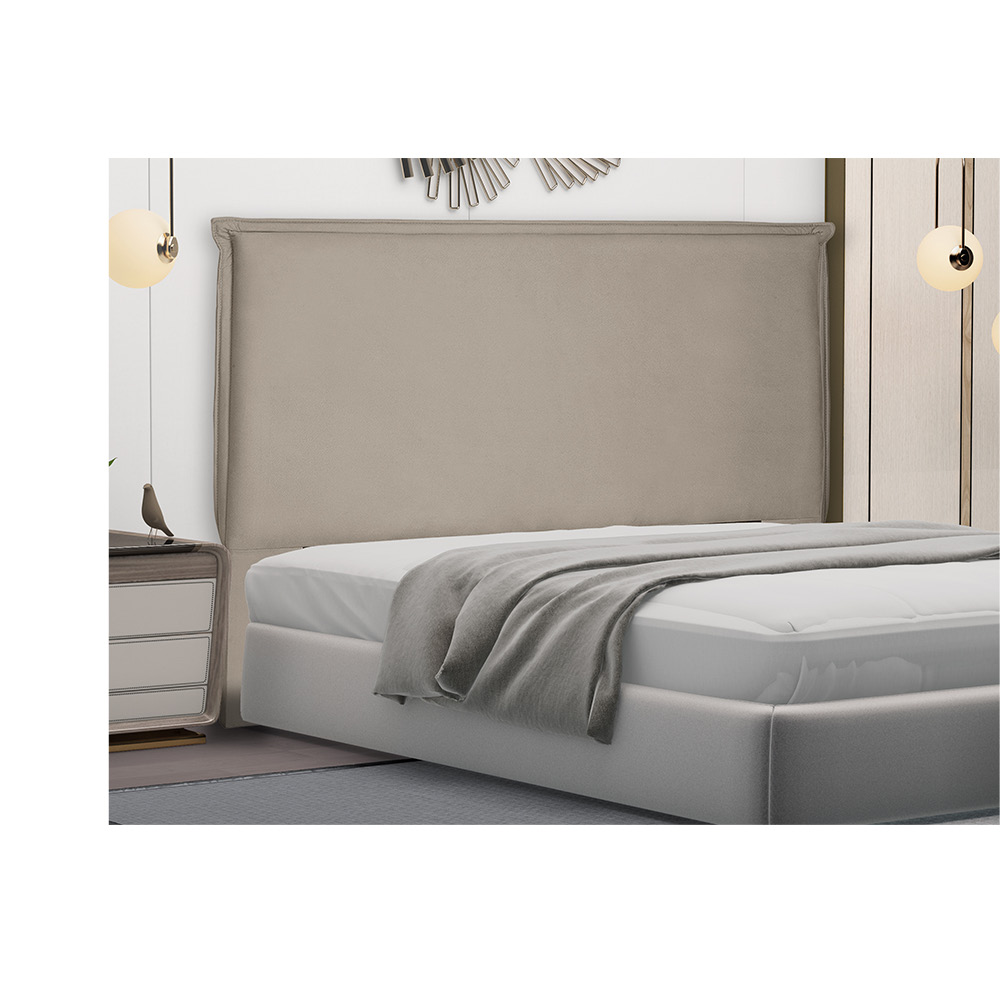 Cabeceira Garden Para Cama Box Casal 140 cm Suede Bege - D'Rossi