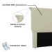 Cabeceira Garden Para Cama Box King 195 cm Corino Bege - D'Rossi