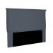 Cabeceira Garden Para Cama Box King 195 cm Suede Cinza - D'Rossi