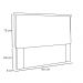 Cabeceira Garden Para Cama Box Solteiro 90 cm Suede Azul Marinho - D'Rossi