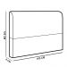 Cabeceira Giovana Cama Box Queen Casal 160 cm Suede Cinza - D'Rossi