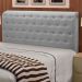 Cabeceira Giovana Cama Box Solteiro 90 cm Suede Cinza - D'Rossi