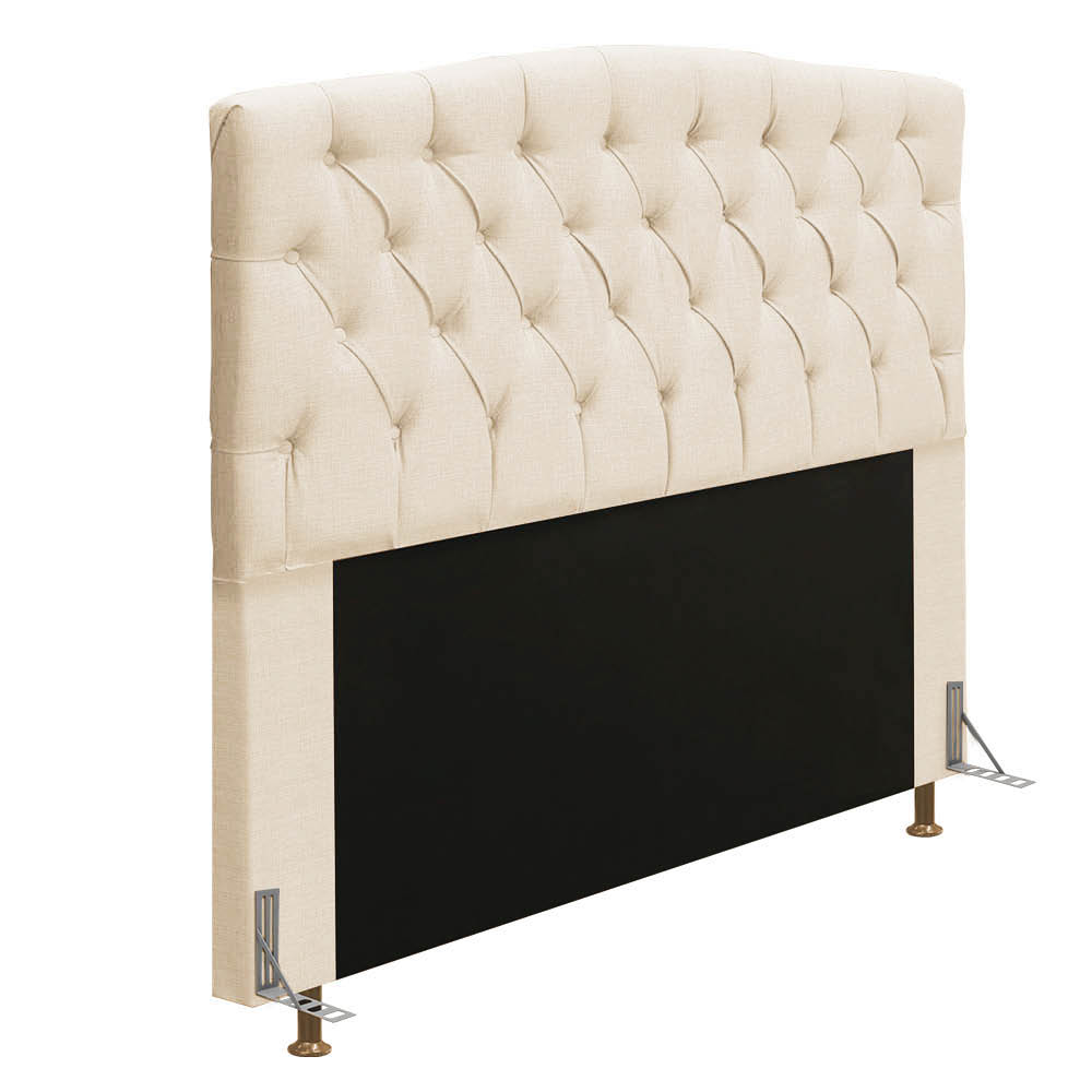 Cabeceira Greta Para Cama Box Casal 140 cm Linho - D'Rossi