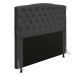 Cabeceira Greta Para Cama Box Casal 140 cm Linho Grafite- D'Rossi