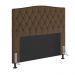 Cabeceira Greta Para Cama Box Casal 140 cm Suede Marrom - D'Rossi