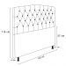Cabeceira Greta Para Cama Box Casal 140 cm Suede Marrom - D'Rossi