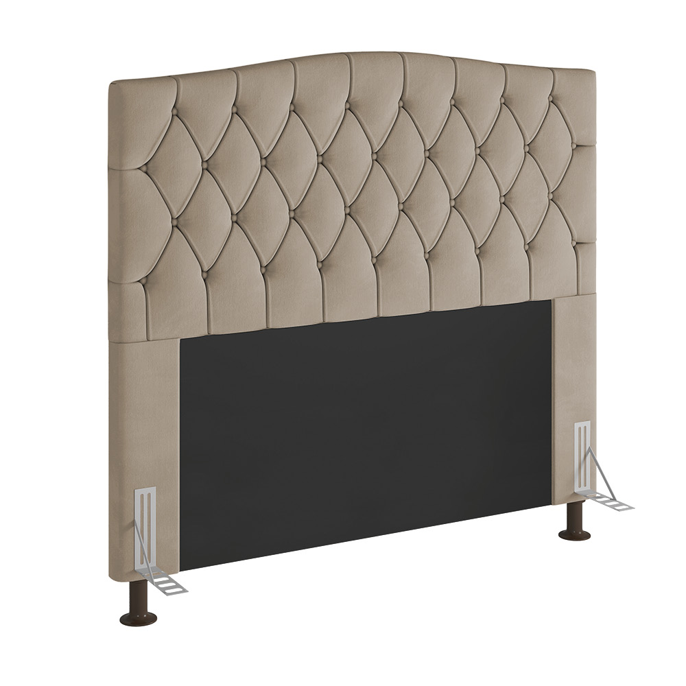 Cabeceira Greta Para Cama Box King 195 cm Suede - D'Rossi