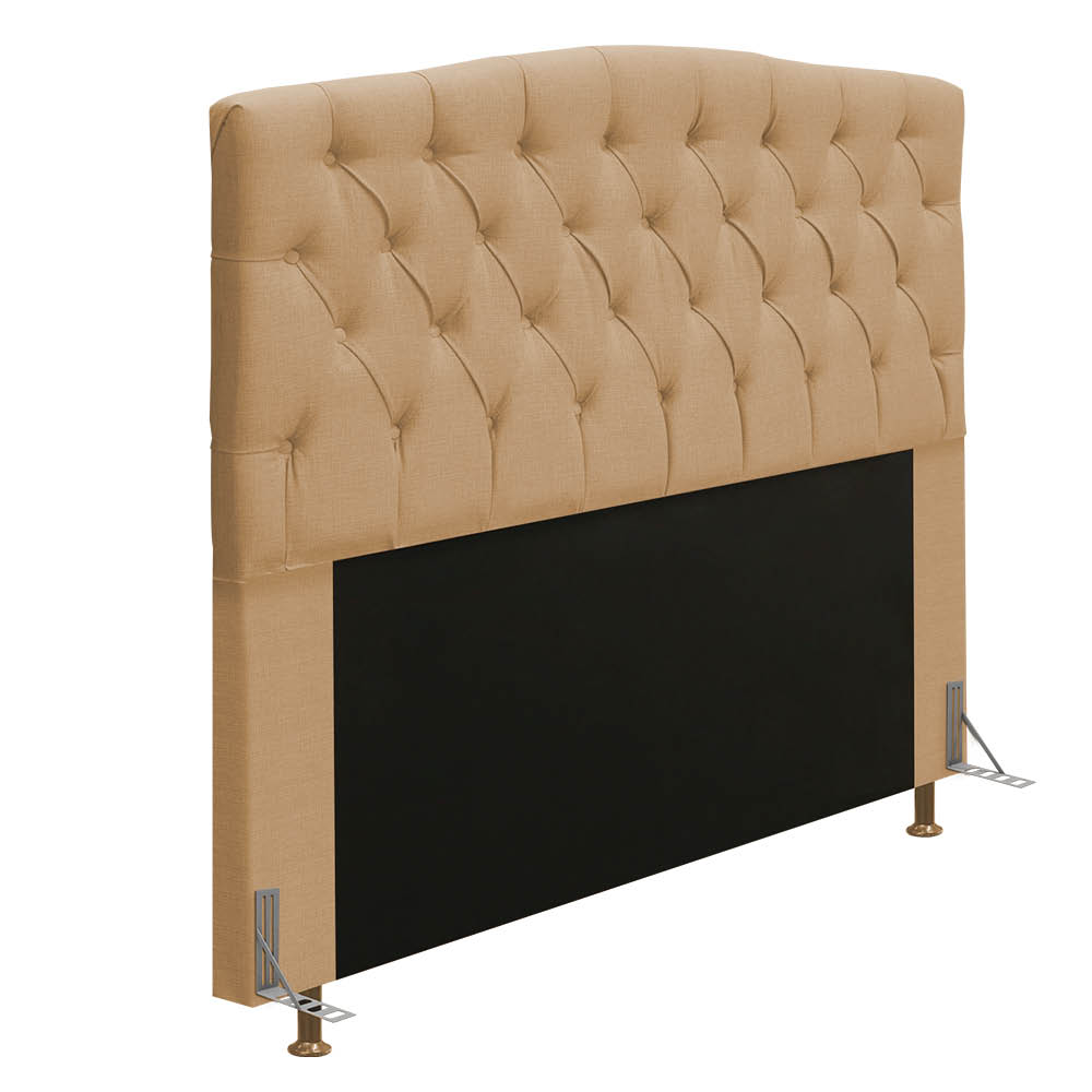 Cabeceira Greta Para Cama Box Queen 160 cm Linho - D'Rossi