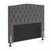 Cabeceira Greta Para Cama Box Queen 160 cm Suede Grafite - D'Rossi