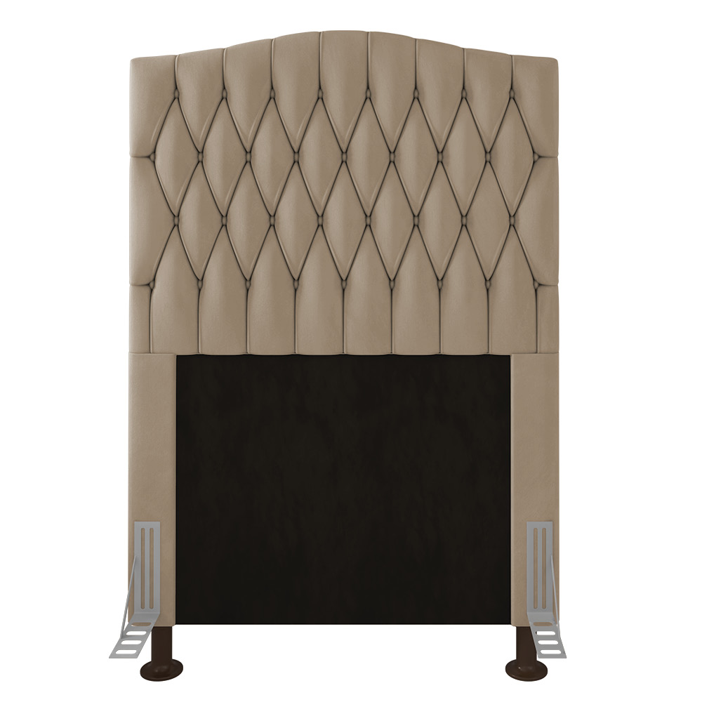 Cabeceira Greta Para Cama Box Solteiro 90 cm Suede - D'Rossi