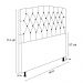 Cabeceira Greta Para Cama Box Solteiro 90 cm Suede Grafite - D'Rossi