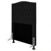 Cabeceira Greta Para Cama Box Solteiro 90 cm Suede Preto - D'Rossi
