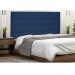 Cabeceira La Italiana Para Cama Box Casal 140 cm Suede Azul Marinho - D'Rossi