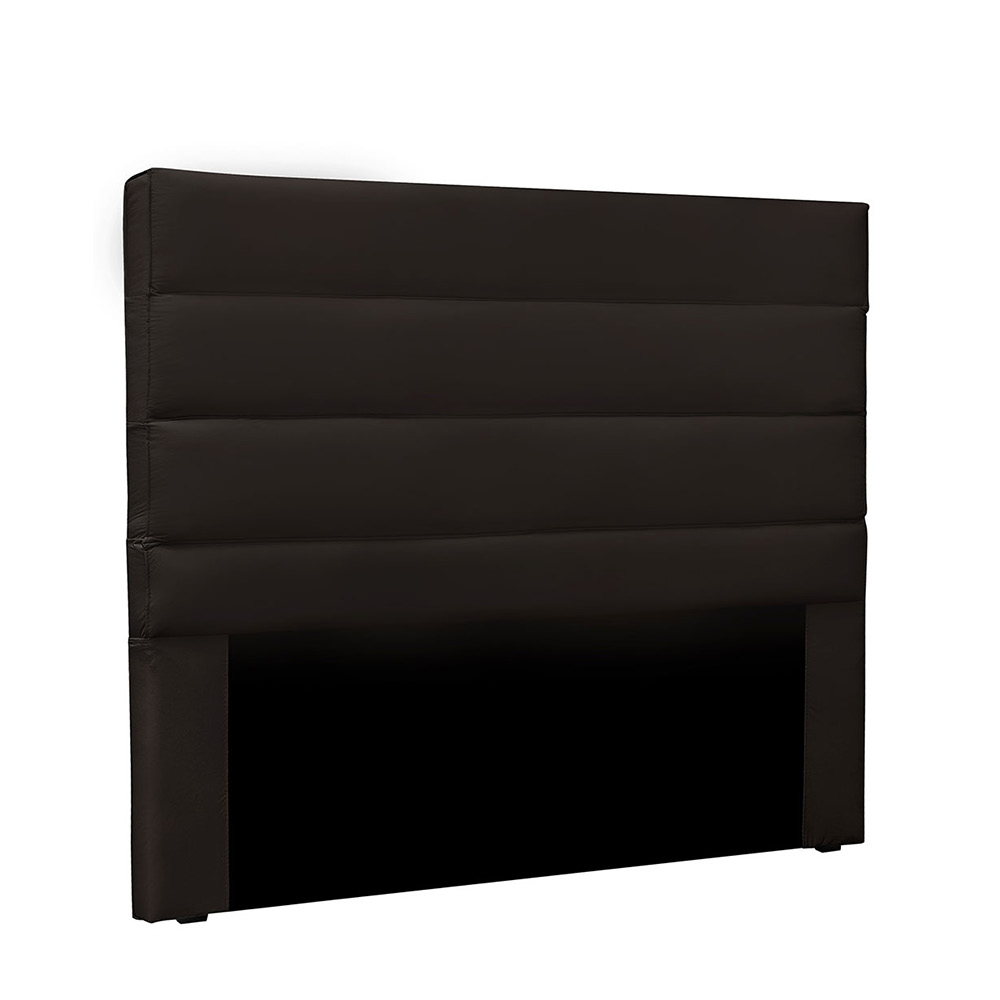 Cabeceira La Italiana Para Cama Box Solteiro 90 cm Corino Marrom - D'Rossi