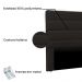 Cabeceira La Italiana Para Cama Box Solteiro 90 cm Corino Marrom - D'Rossi
