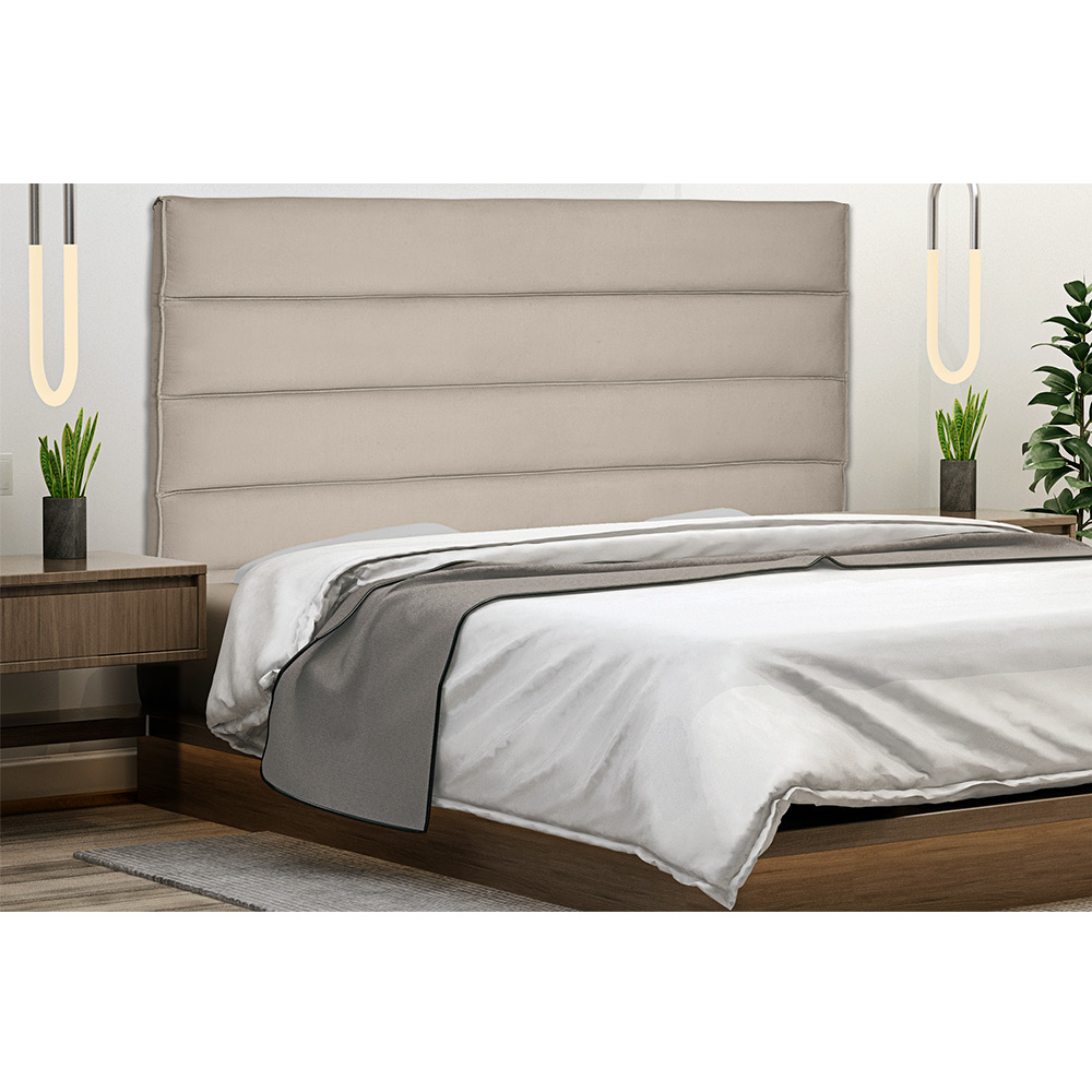 Cabeceira La Italiana Para Cama Box Solteiro 90 cm Suede - D'Rossi