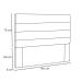 Cabeceira La Italiana Para Cama Box Solteiro 90 cm Suede Azul Marinho - D'Rossi