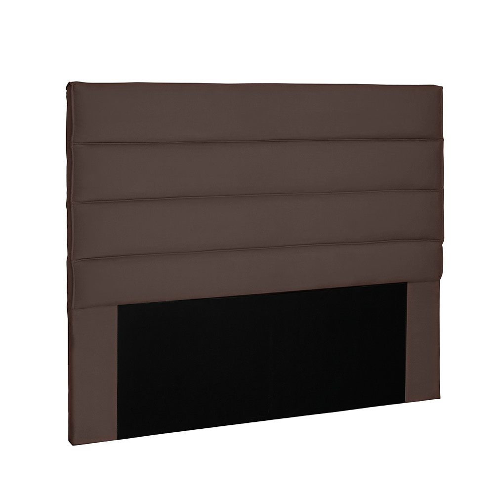 Cabeceira La Italiana Para Cama Box Solteiro 90 cm Suede Café - D'Rossi