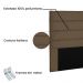 Cabeceira La Italiana Para Cama Box Solteiro 90 cm Suede Caramelo - D'Rossi