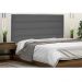 Cabeceira La Italiana Para Cama Box Solteiro 90 cm Suede Cinza- D'Rossi