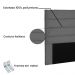 Cabeceira La Italiana Para Cama Box Solteiro 90 cm Suede Cinza- D'Rossi