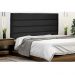Cabeceira La Italiana Para Cama Box Solteiro 90 cm Suede Preto - D'Rossi