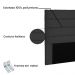 Cabeceira La Italiana Para Cama Box Solteiro 90 cm Suede Preto - D'Rossi