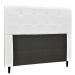 Cabeceira Luna Para Cama Box Casal 140 cm Corino Branco - D'Rossi
