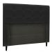 Cabeceira Luna Para Cama Box Casal 140 cm Corino Preto - D'Rossi