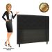 Cabeceira Luna Para Cama Box Casal 140 cm Corino Preto - D'Rossi