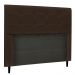 Cabeceira Luna Para Cama Box Queen 160 cm Corino Marrom - D'Rossi
