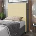 Cabeceira Luna Para Cama Box Solteiro 90 cm Corino Bege - D'Rossi