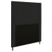 Cabeceira Luna Para Cama Box Solteiro 90 cm Corino Preto - D'Rossi