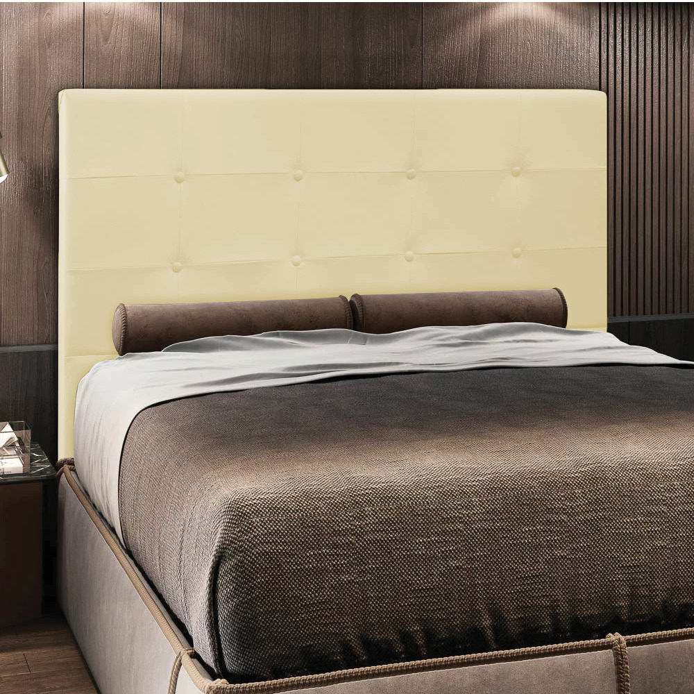 Cabeceira Luna para Cama Box Casal 140 cm Corino D'Rossi