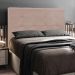 Cabeceira Luna para Cama Box Casal 140 cm Suede D'Rossi