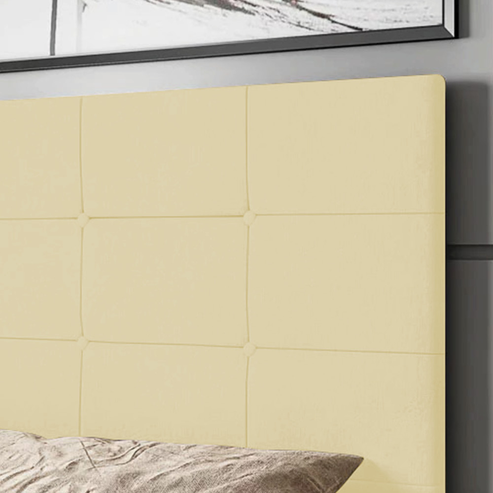Cabeceira Luna para Cama Box Solteiro 90 cm Corino D'Rossi