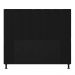Cabeceira Malibu Para Cama Box Casal 140 cm Corino Preto- D'Rossi