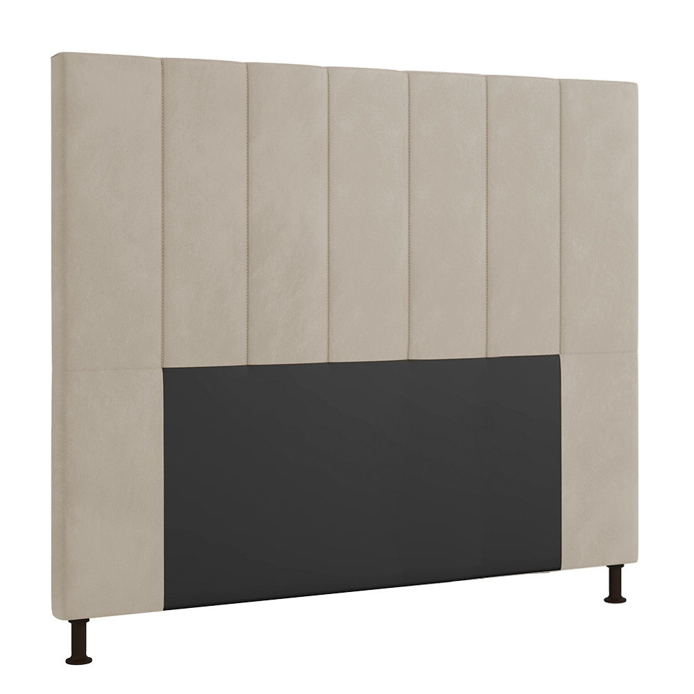 Cabeceira Malibu Para Cama Box Casal 140 cm Suede - D'Rossi