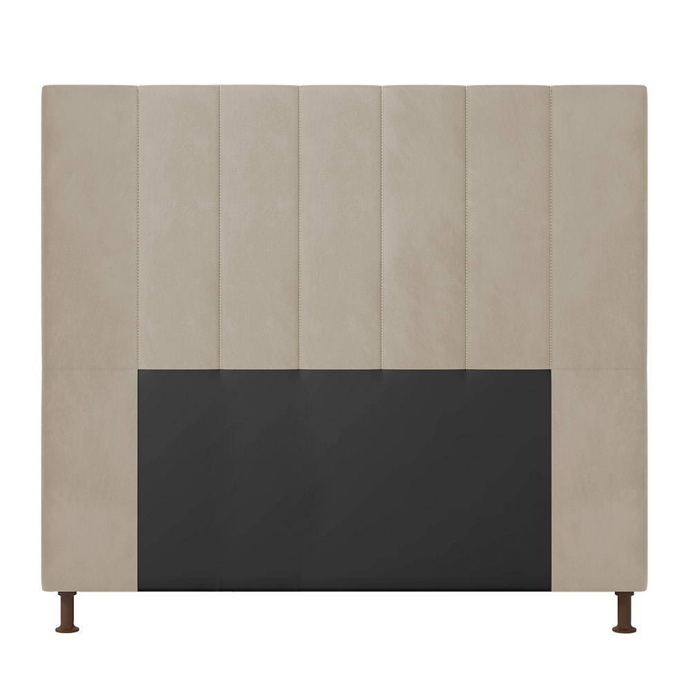 Cabeceira Malibu Para Cama Box Casal 140 cm Suede - D'Rossi